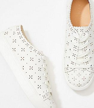 Loft Eyelet Lace Up Sneakers
