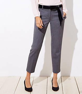 Loft Slim Velvet Tie Waist Pencil Pants In Julie Fit