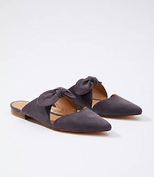 Loft Open Back Bow Flats