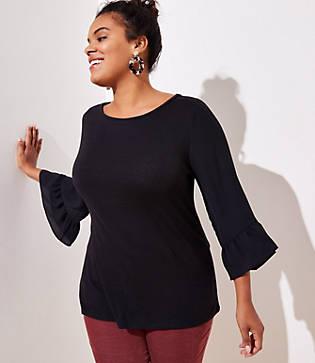 Loft Plus Bell Cuff Tee