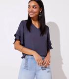 Loft Tiered Bell Cuff Top