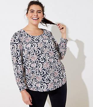 Loft Plus Floral Paisley Scoop Next Blouse
