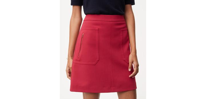 Loft Zip Pocket Skirt