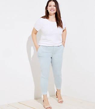 Loft Plus Slim Unpicked Chinos