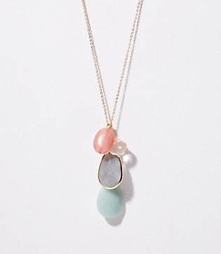 Loft Stone Cluster Pendant Necklace