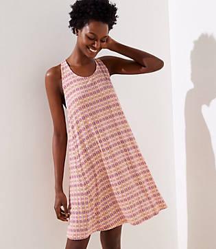 Loft Beach Mosaic Swing Dress