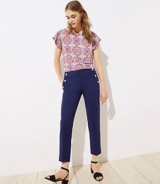 Loft Sailor Riviera Pants In Marisa Fit