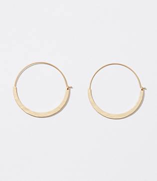 Loft Hoop Pull Through Earrings