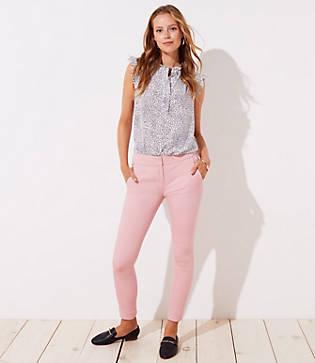 Loft Skinny Back Slit Pants In Marisa Fit