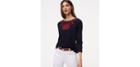Loft Floral Embroidered Top