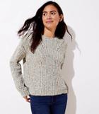 Loft Chenille Pointelle Sweater