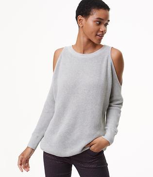 Loft Dolman Cold Shoulder Sweater