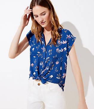 Loft Butterfly Dolman Cap Sleeve Shirt