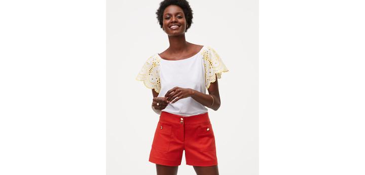 Loft Patch Pocket Shorts