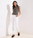 Loft Modern Slim Pocket Skinny Jeans In White