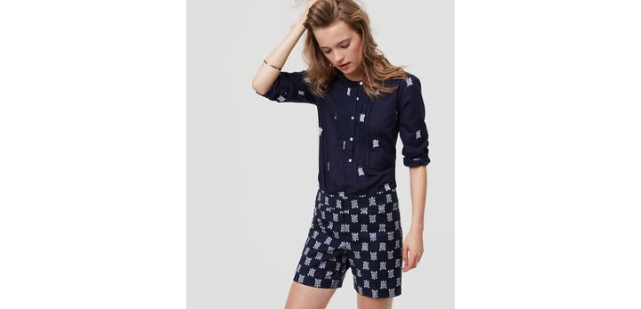 Loft Sea Turtle Riviera Shorts With 6 Inseam