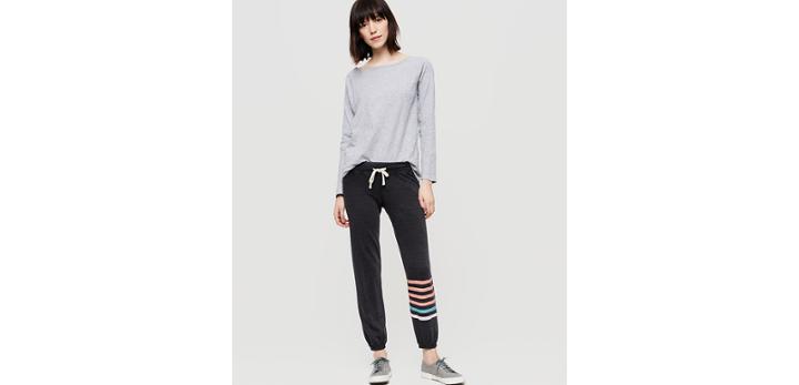 Loft Sundry Striped Sweatpants