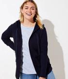 Loft Plus Peplum Open Hoodie