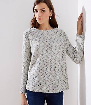 Loft Shimmer Boucle Sweatshirt