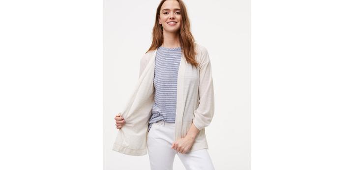 Loft Lightweight Open Cardigan