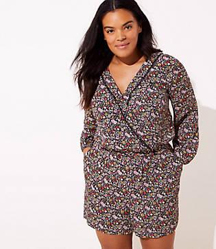 Loft Plus Garden Wrap Romper