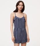 Loft Striped Ruffle Romper