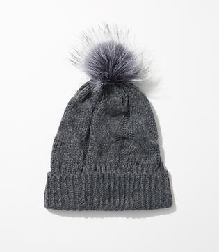 Loft Pom Pom Cable Beanie