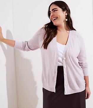 Loft Plus Signature V-neck Cardigan