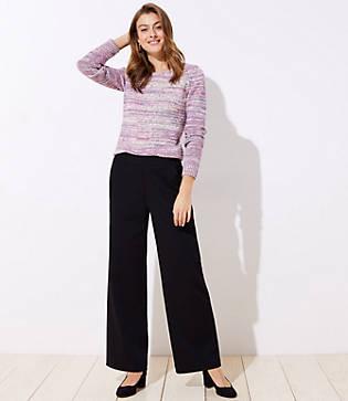 Loft Wide Leg Pull On Pants