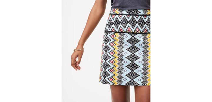 Loft Boho Shift Skirt