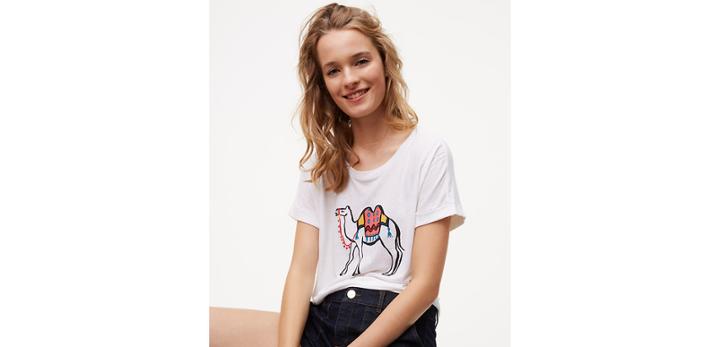 Loft S/s Tiger Graphic Tee