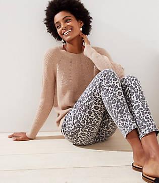 Loft Pointelle Yoke Sweater