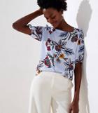 Loft Island Party Elbow Sleeve Blouse