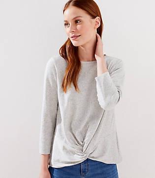 Loft Twist Hem Sweatshirt