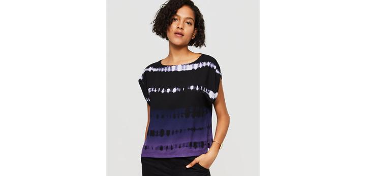 Loft Lou & Grey Shibori Dolman Top