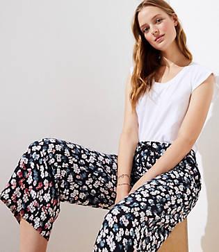 Loft Petaled Fluid Drawstring Pants