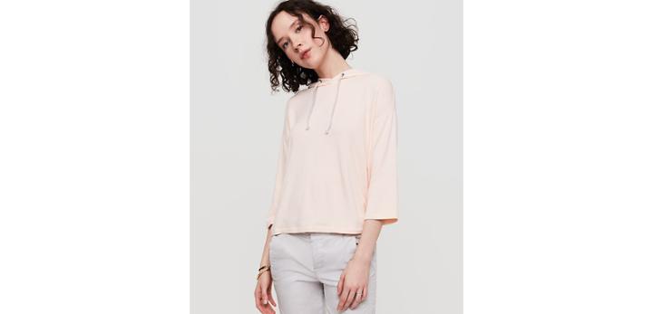 Loft Lou & Grey Cropped Signaturesoft Hoodie