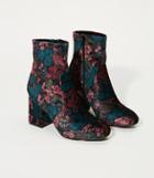 Loft Floral Velvet Stretch Booties