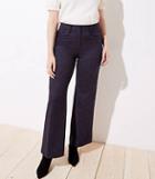 Loft Houndstooth High Waist Wide Leg Trousers In Curvy Fit