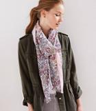 Loft Paisley Floral Infinity Scarf