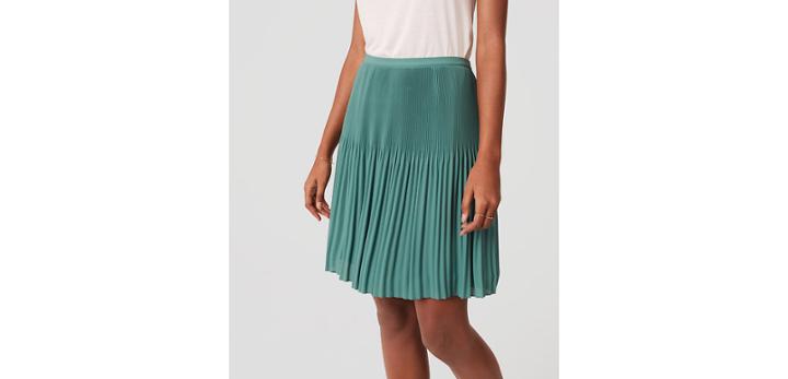 Loft Fluid Pleated Skirt