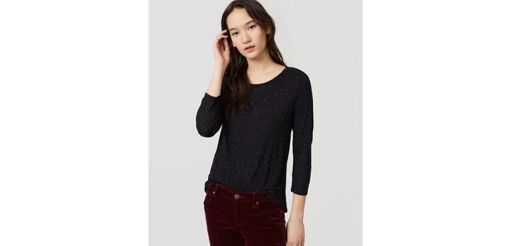 Loft Flecked Swing Tee