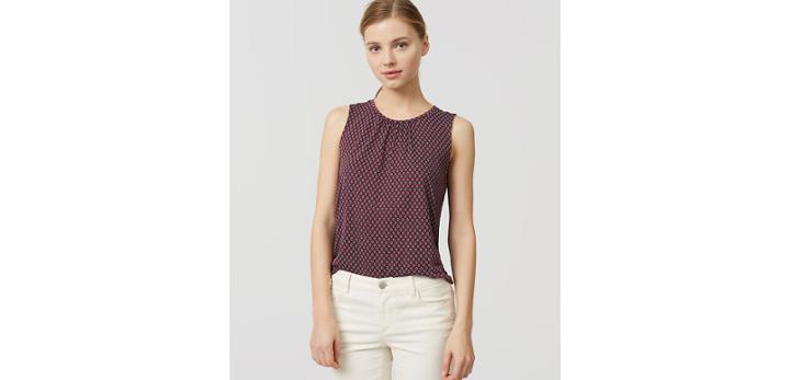 Loft Diamond Shirred Shell