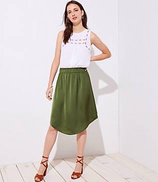 Loft Fluid Pull On Skirt