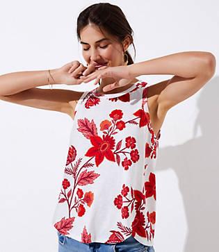 Loft Botanic Vintage Soft Shirttail Tank