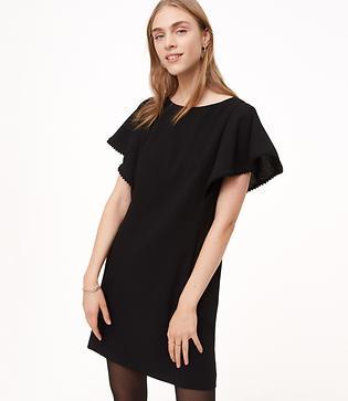 Loft Pom Pom Flutter Dress