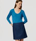 Loft Long Sleeve Scoop Neck Tee