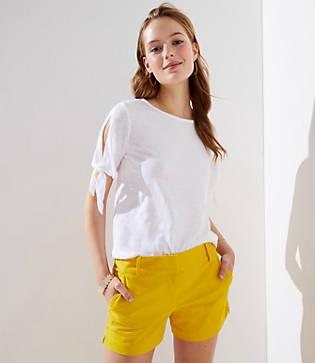 Loft Vintage Soft Tie Sleeve Tee