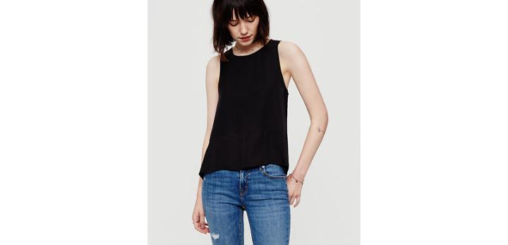 Loft Lou & Grey Luster Peplum Tank