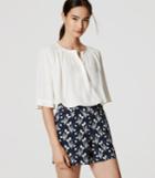 Loft Valley Floral Pleated Shorts